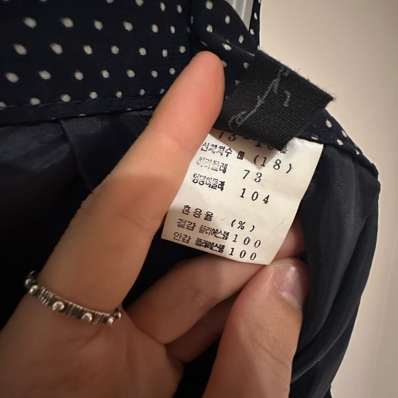 Vintage polka dot pleated maxi skirt - Picture 5 of 5